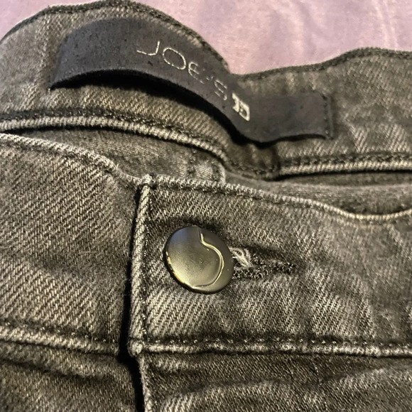 Joes Jeans Vintage Black Raw Hem Straight Leg Denim Jeans 38 Basic Comfy Casual - Picture 8 of 10